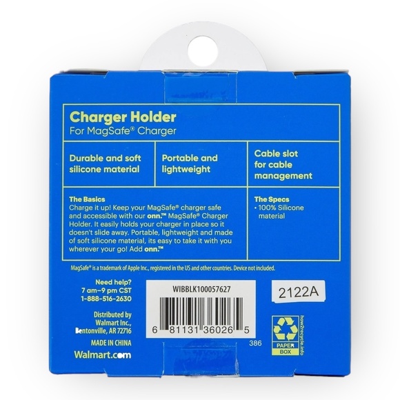 NWT Silicone MagSafe Charger Holder for Apple Black Stocking Stuffer - Picture 4 of 5